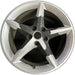 19" CORVETTE 11-12 19x10, rear, 5 spoke, sparkle silver Original OEM Wheel Rim - Front View