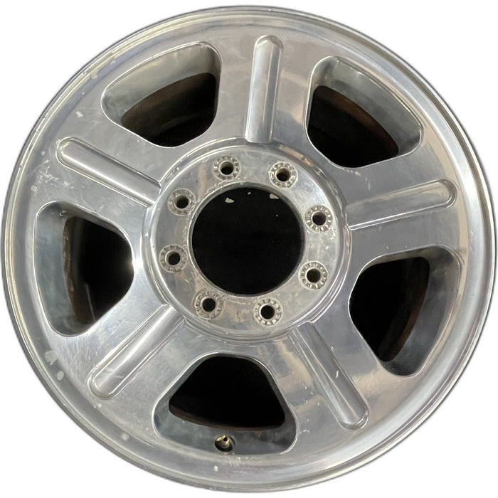 18" FORD F250SD PICKUP 05 18x8 , 5 spoke , aluminum Original OEM Wheel Rim - Front View