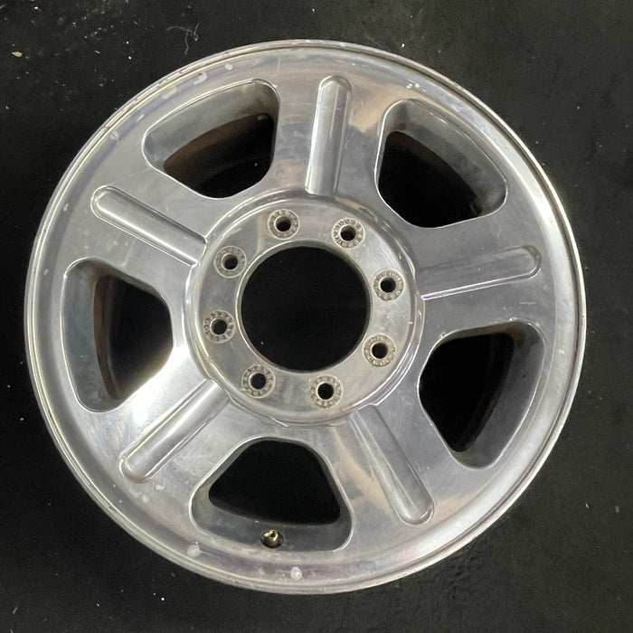 18" FORD F250SD PICKUP 05 18x8 , 5 spoke , aluminum Original OEM Wheel Rim - Angle View