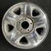 16" EXPEDITION 97 16x7 aluminum 5 spoke polished Original OEM Wheel Rim - Front View