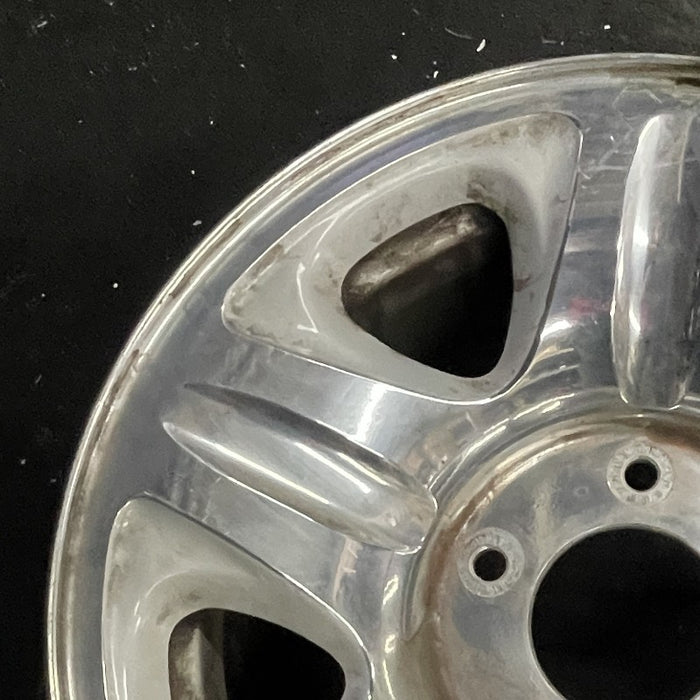 16" EXPEDITION 97 16x7 aluminum 5 spoke polished Original OEM Wheel Rim - Side Profile