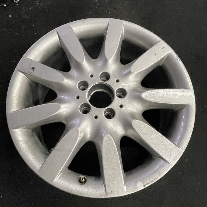 18" MERCEDES S-CLASS 07 221 Type; S600, 18x8.5, 9 spoke Original OEM Wheel Rim - Side Profile