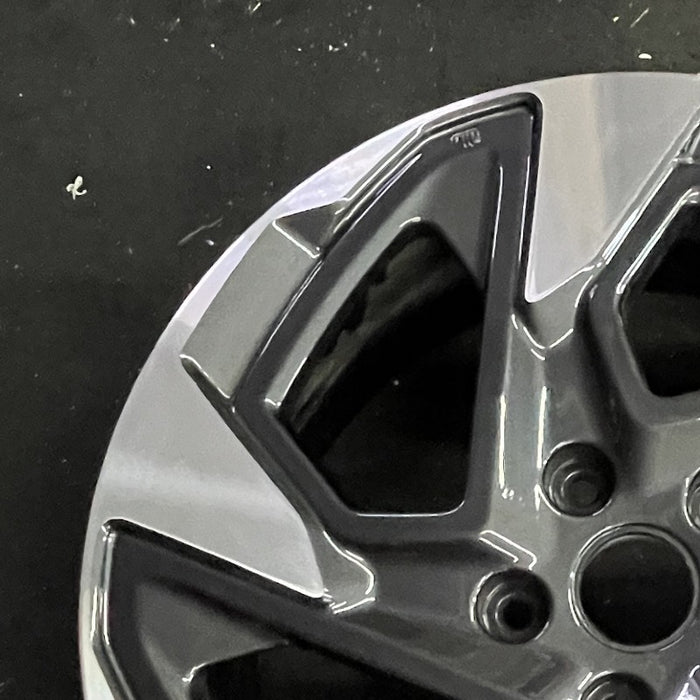 18" XV CROSSTREK 24 18x7 alloy angled spoke machined face with pockets Original - Side Profile