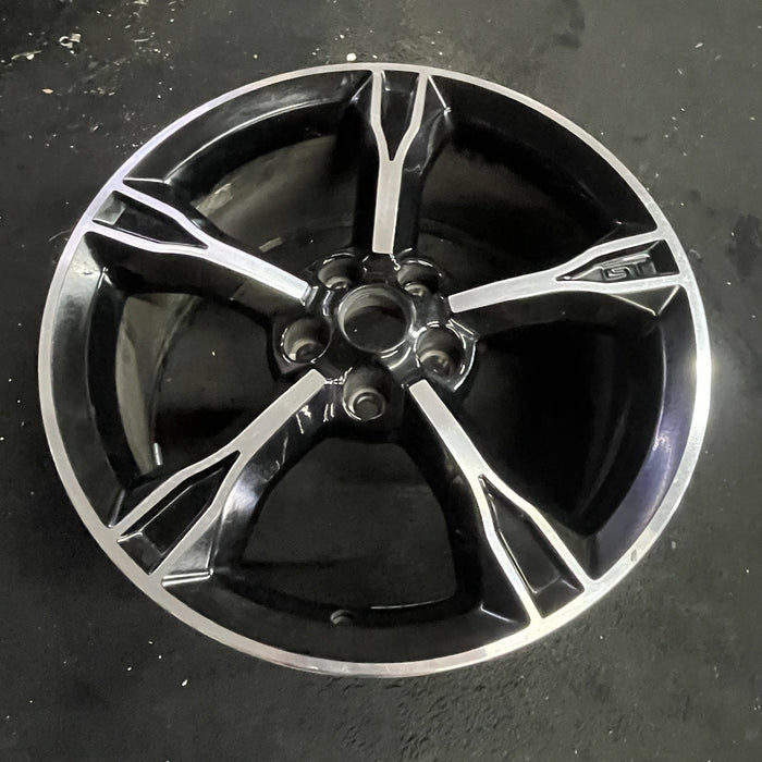 19" MUSTANG 16 19x8.5 , 5 spoke, Original OEM Wheel Rim - Side Profile