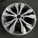 18" INFINITI QX30 17-19 18x7 , , grooved spoke Original OEM Wheel Rim - Side Profile