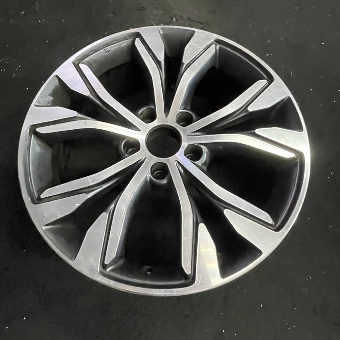 18" INFINITI QX30 17-19 18x7 , , grooved spoke Original OEM Wheel Rim - Side Profile