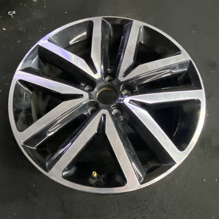 18" JETTA 12-14 , 18x7.5 , 10 spoke, silver Original OEM Wheel Rim - Side Profile