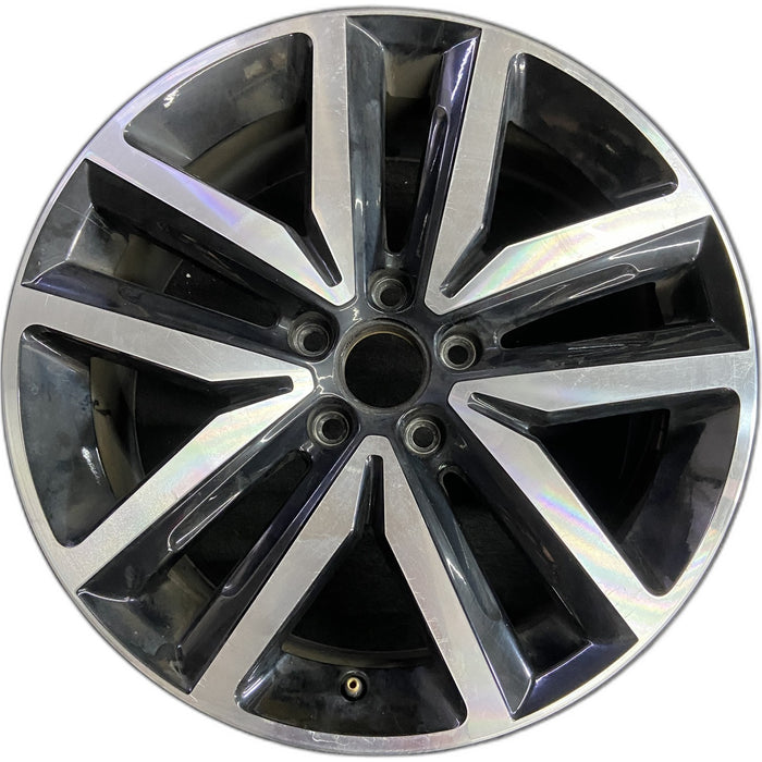 18" JETTA 12-14 , 18x7.5 , 10 spoke, silver Original OEM Wheel Rim - Front View