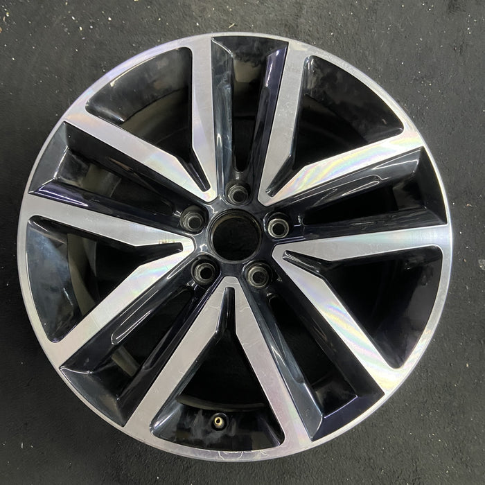 18" JETTA 12-14 , 18x7.5 , 10 spoke, silver Original OEM Wheel Rim - Angle View