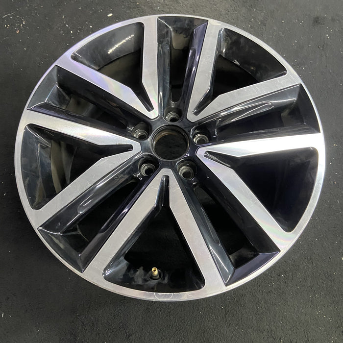 18" JETTA 12-14 , 18x7.5 , 10 spoke, silver Original OEM Wheel Rim - Side Profile