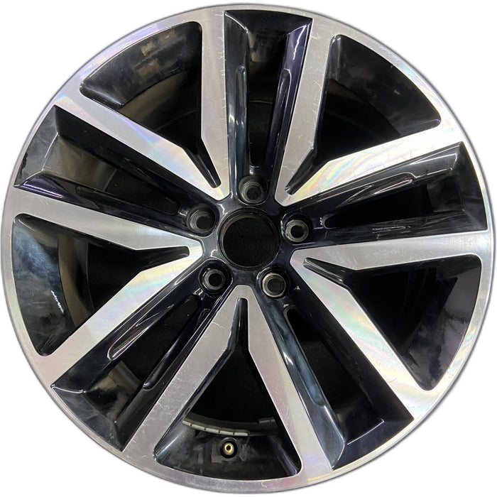 18" JETTA 12-14 , 18x7.5 , 10 spoke, silver Original OEM Wheel Rim - Front View