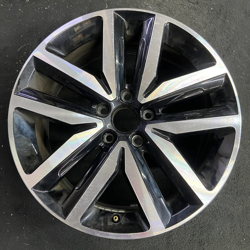 18" JETTA 12-14 , 18x7.5 , 10 spoke, silver Original OEM Wheel Rim - Angle View