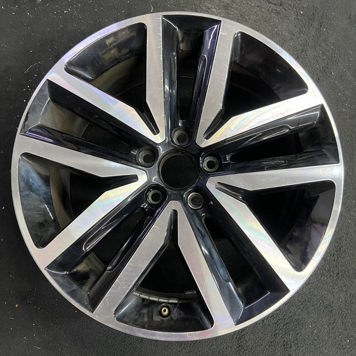 18" JETTA 12-14 , 18x7.5 , 10 spoke, silver Original OEM Wheel Rim - Angle View