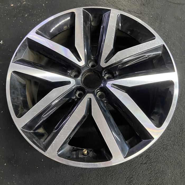 18" JETTA 12-14 , 18x7.5 , 10 spoke, silver Original OEM Wheel Rim - Side Profile