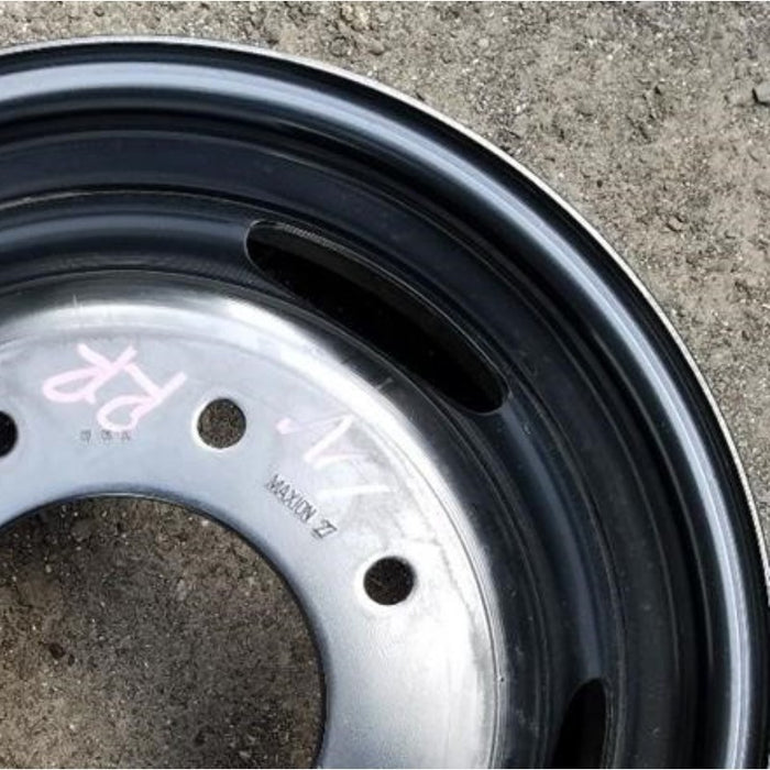 17" DODGE 3500 PICKUP 19-24 Chassis Cab, DRW, , steel Original OEM Wheel Rim - Close-Up Detail