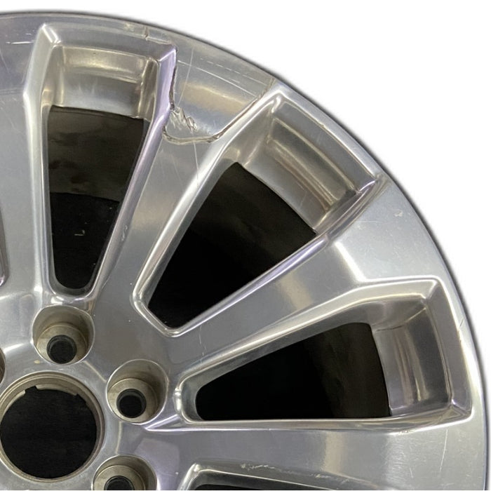 22" SIERRA 1500 PICKUP 19 22x9 10 spoke opt RVA Thail built Original OEM Wheel - Side Profile