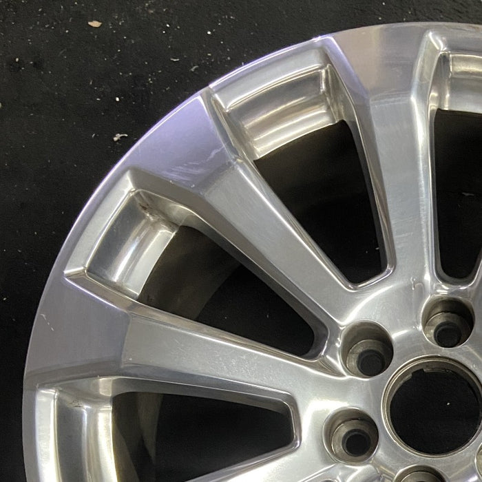 22" SIERRA 1500 PICKUP 19 22x9 10 spoke opt RVA Thail built Original OEM Wheel - Side Profile