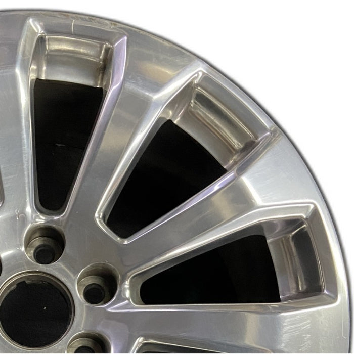 22" SIERRA 1500 PICKUP 19 22x9 10 spoke opt RVA Thail built Original OEM Wheel - Side Profile