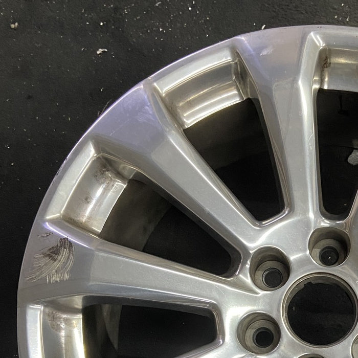 22" SIERRA 1500 PICKUP 19 22x9 10 spoke opt RVA Thail built Original OEM Wheel - Side Profile