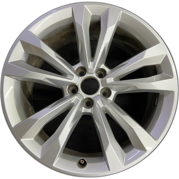 19" AUDI Q7 17 19x8.5, , V spoke Original OEM Wheel Rim - Front View
