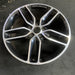 20" CORVETTE 15-19 rear, 20x10, black machined face Original OEM Wheel Rim - Side Profile