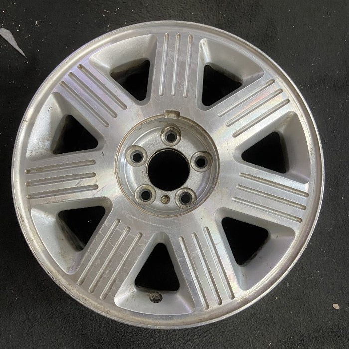 17" AVIATOR 03 17x7.5 aluminum 7 spoke machined Original OEM Wheel Rim - Front View