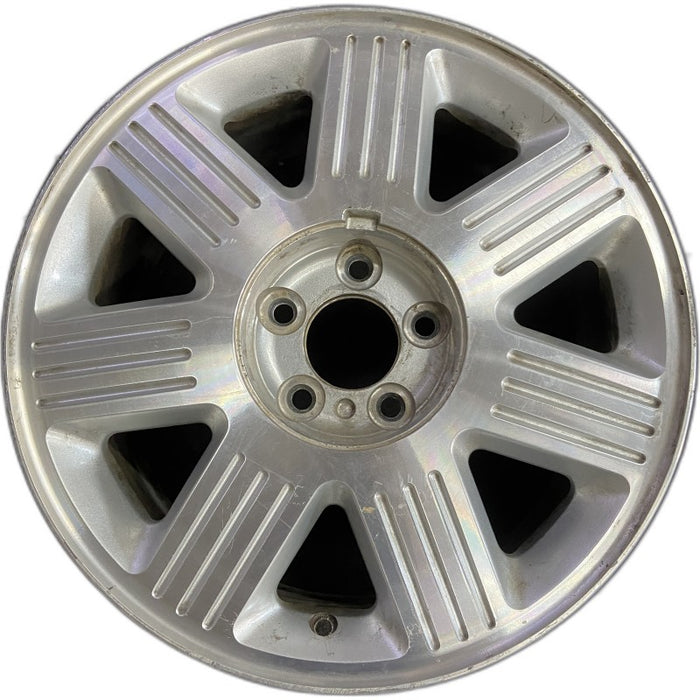 17" AVIATOR 03 17x7.5 aluminum 7 spoke machined Original OEM Wheel Rim - Front View