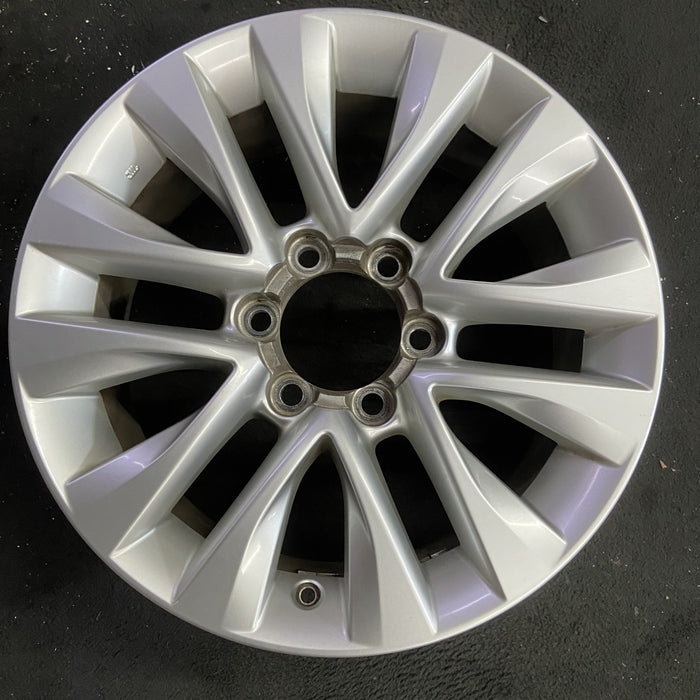 18" LEXUS GX460 14-17 , , split spoke , silver Original OEM Wheel Rim - Angle View
