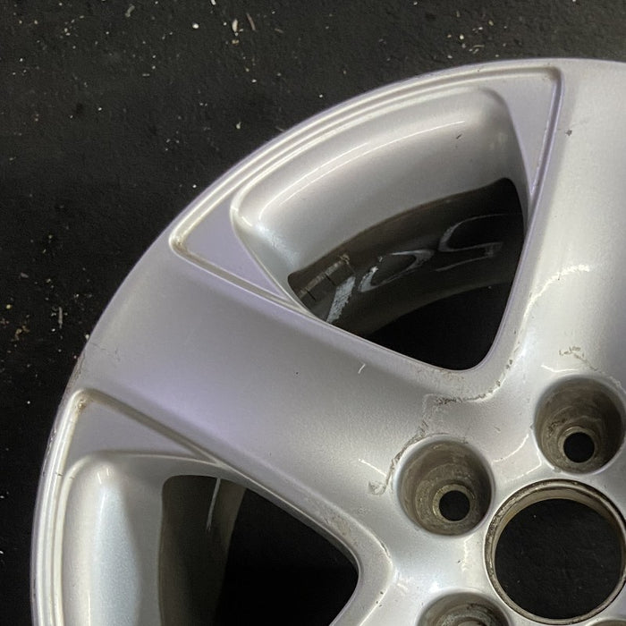 17" RL 05-08 17x8 alloy 5 spoke Asahi manufacturer Original OEM Wheel Rim - Side Profile