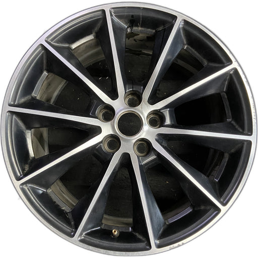 19" MUSTANG 15 19x8.5 , , straight spoke, machined face Original OEM Wheel Rim - Front View