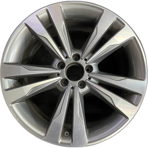 19" MERCEDES S-CLASS 14 222 Type; S550, 19x9.5 , wide spokes Original OEM Wheel - Front View