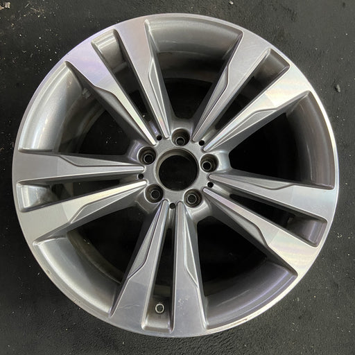 19" MERCEDES S-CLASS 14 222 Type; S550, 19x9.5 , wide spokes Original OEM Wheel - Angle View
