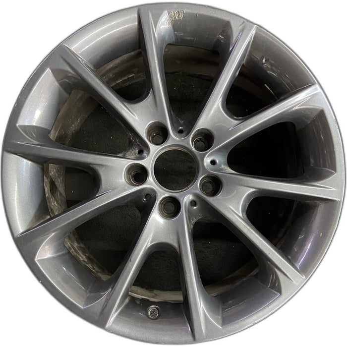 18" BMW 320i 16-17 18x8.5 , , V spoke Original OEM Wheel Rim - Front View