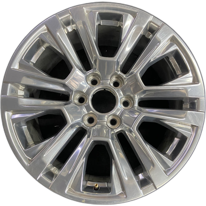 20" SIERRA 1500 PICKUP 19 , 20x9, 12 spoke, V spoke, opt RTL Original OEM Wheel - Front View