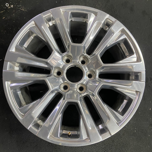 20" SIERRA 1500 PICKUP 19 , 20x9, 12 spoke, V spoke, opt RTL Original OEM Wheel - Angle View