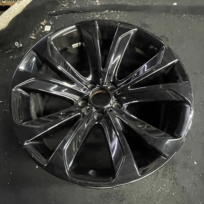 20" BMW X5 14-18 20x11 , 5 spoke, V spoke, grooved spoke Original OEM Wheel Rim - Side Profile