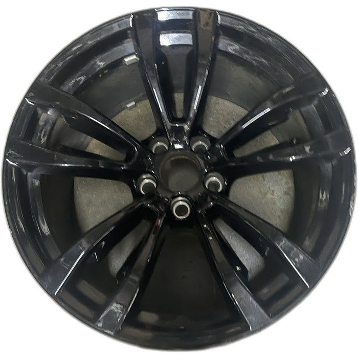 20" BMW X5 14-18 20x10 , 5 spoke, V spoke, flat spoke, black Original OEM Wheel - Front View