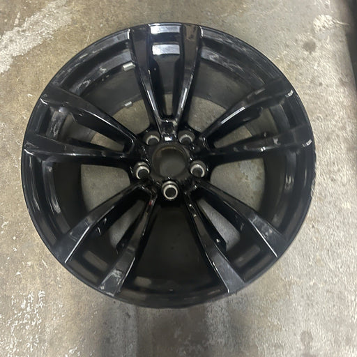 20" BMW X5 14-18 20x10 , 5 spoke, V spoke, flat spoke, black Original OEM Wheel - Additional View