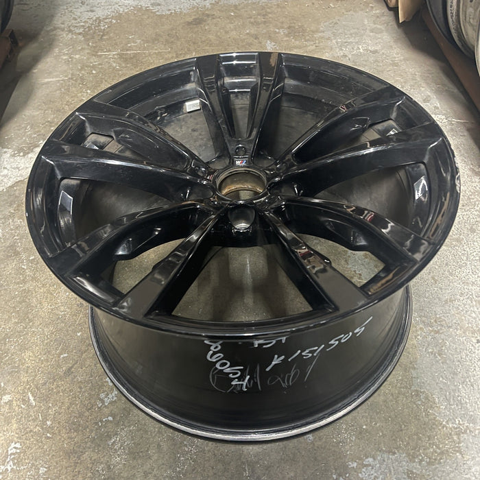 20" BMW X5 14-18 20x10 , 5 spoke, V spoke, flat spoke, black Original OEM Wheel - View 8