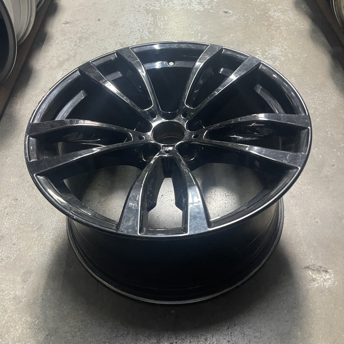 20" BMW X5 14-18 20x10 , 5 spoke, V spoke, flat spoke, black Original OEM Wheel - View 9