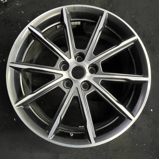 19" MUSTANG 18-21 19x8.5 , 10 spoke, , machined face Original OEM Wheel Rim - Angle View