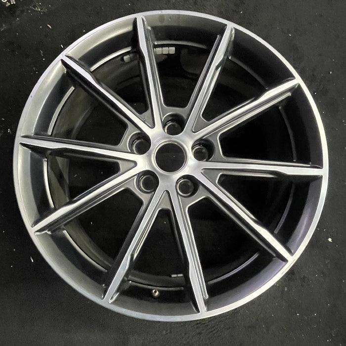 19" MUSTANG 18-21 19x8.5 , 10 spoke, , machined face Original OEM Wheel Rim - Angle View