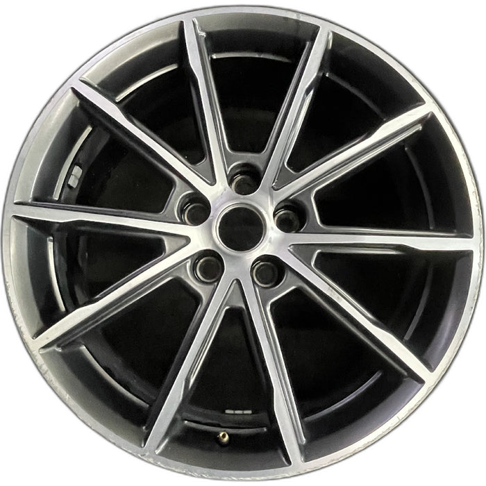 19" MUSTANG 18-21 19x8.5 , 10 spoke, , machined face Original OEM Wheel Rim - Front View