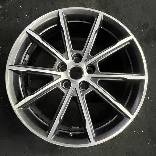 19" MUSTANG 18-21 19x8.5 , 10 spoke, , machined face Original OEM Wheel Rim - Angle View