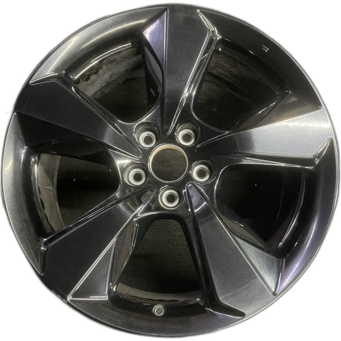 20" PASSPORT 19-20 20x8.5 5 spoke black Original OEM Wheel Rim - Front View