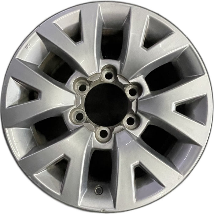 16" TACOMA 16 16x7 alloy 6 spoke V spoke silver Original OEM Wheel Rim - Front View