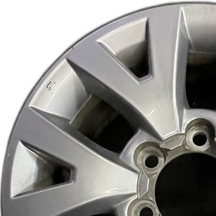 16" TACOMA 16 16x7 alloy 6 spoke V spoke silver Original OEM Wheel Rim - Angle View