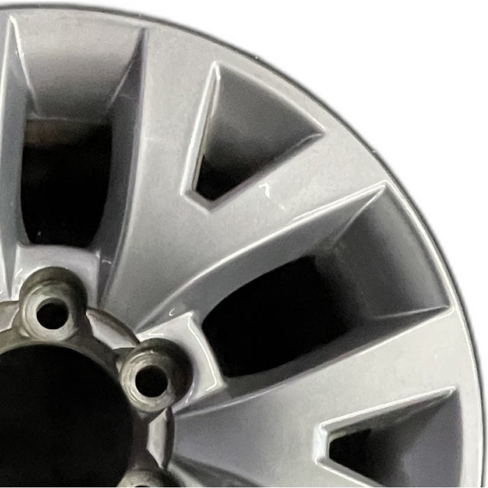 16" TACOMA 16 16x7 alloy 6 spoke V spoke silver Original OEM Wheel Rim - Side Profile
