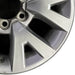 16" TACOMA 16 16x7 alloy 6 spoke V spoke silver Original OEM Wheel Rim - Close-Up Detail