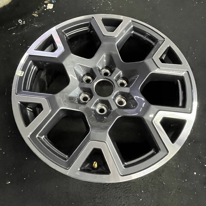 20" FORD F150 PICKUP 25 20x8.5, , single spoke, , silver Original OEM Wheel Rim - Side Profile